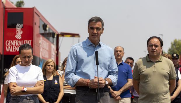 Imagen de Sánchez y Pérez Llorca tomada este lunes en la Vall d'Uixó