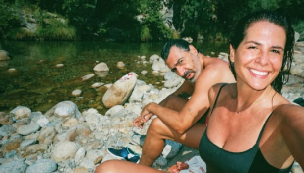 Juan del Val y Nuria Roca en el río Tiétar