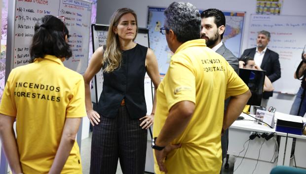 La vicepresidenta tercera del Gobierno y ministra para la Transición Ecológica y el Reto Demográfico, Sara Aagesen, en su visita