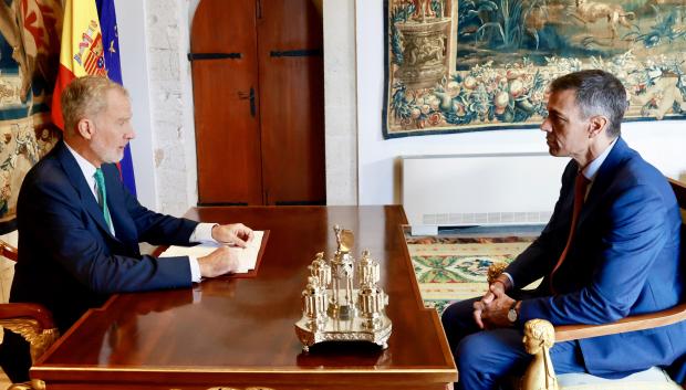 La fotografía del despacho que distribuyó la Secretaría de Estado de Comunicación