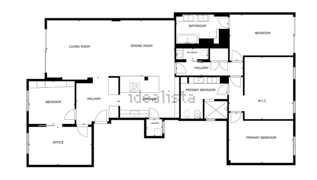 Plano de la vivienda puesta en venta por el novio de la presidenta de la Comunidad de Madrid