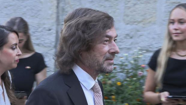 El juez Santiago Pedraz, a su llegada a la recepción oficial en la residencia de la Embajada de Marruecos en Madrid