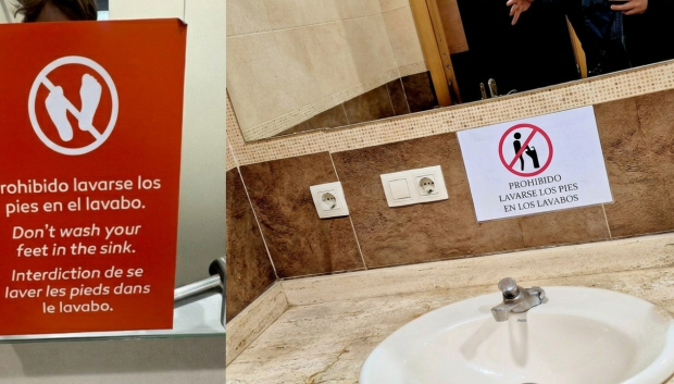 Muchas gasolineras se ven obligadas a colocar estos carteles