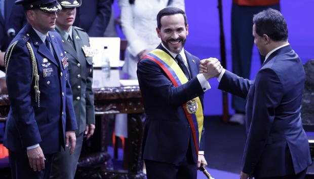 De la Espriella tras jurar su cargo como presidente de Colombia