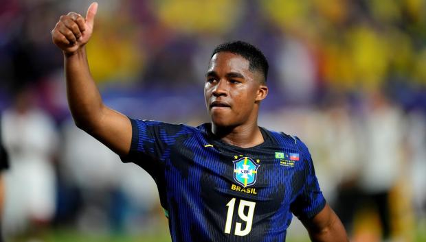 (Foto de ARCHIVO)
Endrick of Brazil gestures during the FIFA World Cup 2026 Group C match between Brazil and Haiti at Philadelphia Stadium on June 19, 2026 in Philadelphia, Pennsylvania.

Jose Breton / AFP7 / Europa Press
19/6/2026 ONLY FOR USE IN SPAIN
