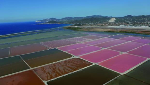 Vista del Parque Natural de Ses Salines, en Ibiza.