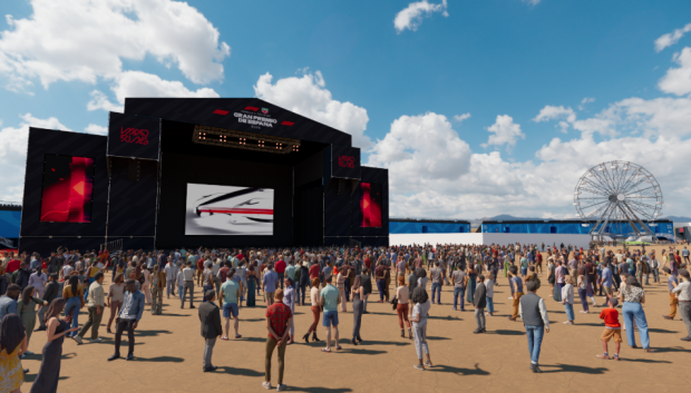 Render el escenario del Gran Premio de F1 en Madrid