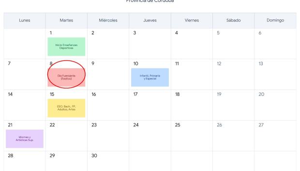 Calendario 2026