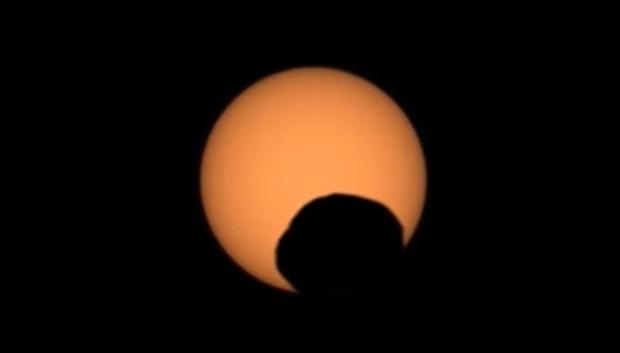 Eclipse en Marte