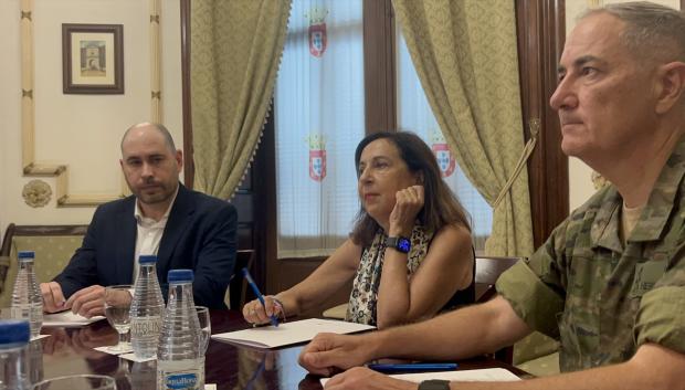 La ministra de Defensa, Margarita Robles, este miércoles en Ceuta
