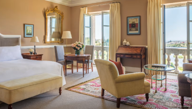 Una de las habitaciones del hotel