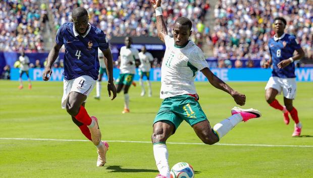 Nicolas Jackson, en un partido del Mundial con Senegal