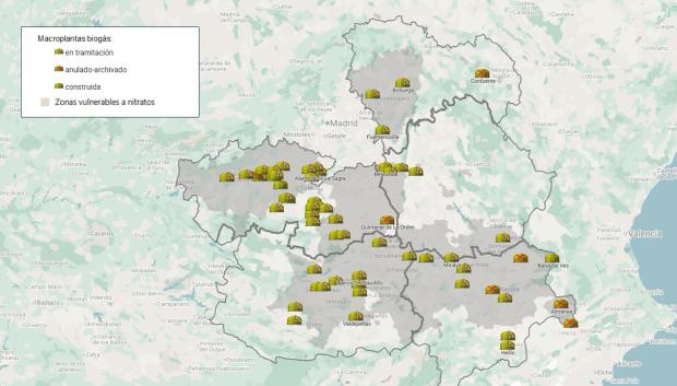 Mapa C-LM macroplantas biogas