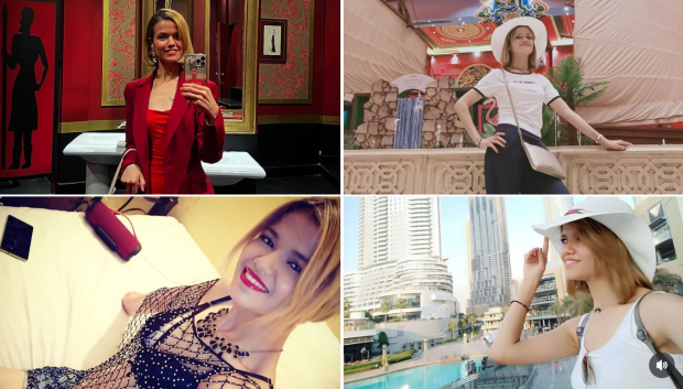 Imágenes de redes sociales de Wafae Atid, la marroquí que se ha hecho pasar por refugiada en los medios de comunicación