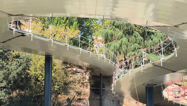 Nueva rampa para peatones de la zona más baja del parque de Sancho Dávila