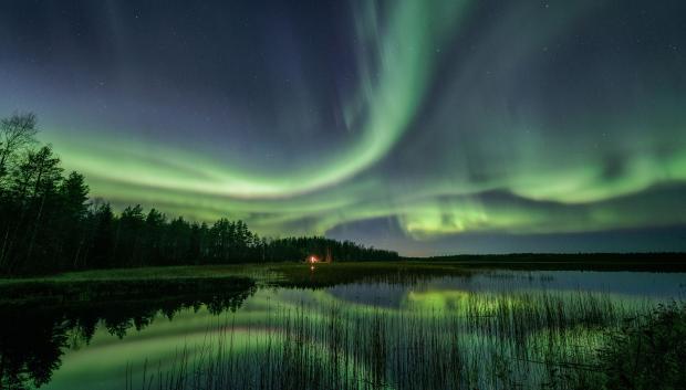 Aurora boreal en Finlandia