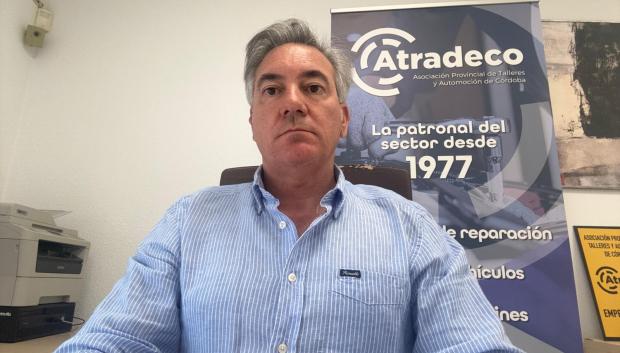 Daniel Aparicio, gerente de la Asociación Provincial de Talleres y Automoción de Córdoba (Atradeco)