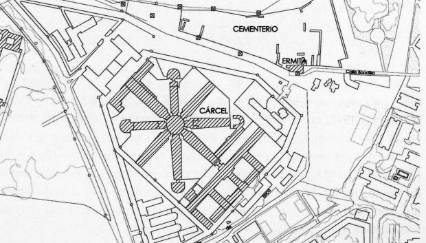 Planta de situación de la cárcel de Carabanchel