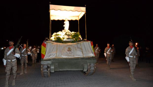 Homenaje a la Inmaculada en la Base Militar de El Goloso, Madrid