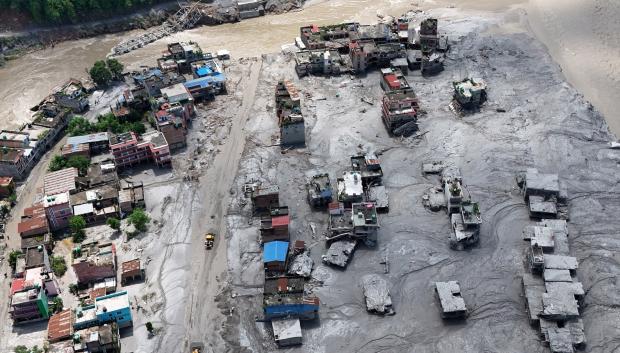 Imagen tras la tragedia de la zona