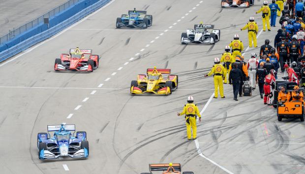 Un instante de la carrera