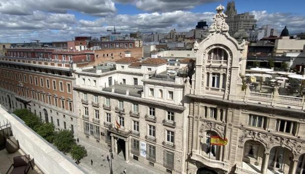 Fachada Palacio Goyeneche en Madrid