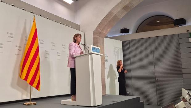 La portavoz del Govern, Sílvia Paneque, este martes