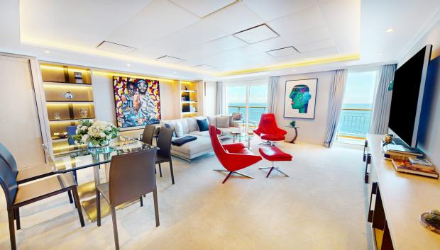 Vivienda privada en el barco The World