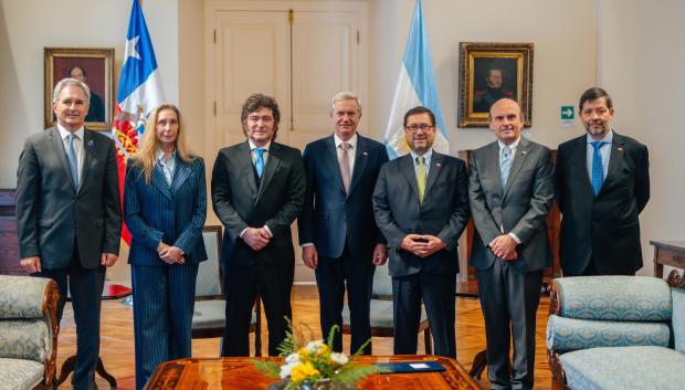 Kast y Milei en su reunión de ayer en Santiago de Chile