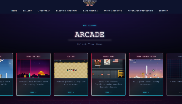 Plataforma de videojuegos Arcada lanzado por la Casa Blanca