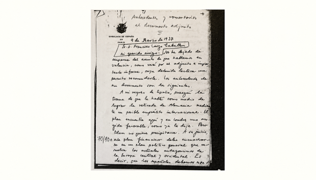 El informe de Luis Araquistáin a Largo Caballero sobre la Operación Schulmeister. 9 de marzo de 1937