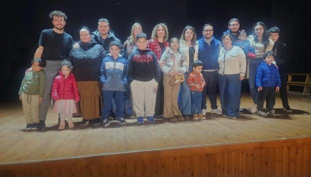 Imagen de las últimas familias llegadas a Zarra