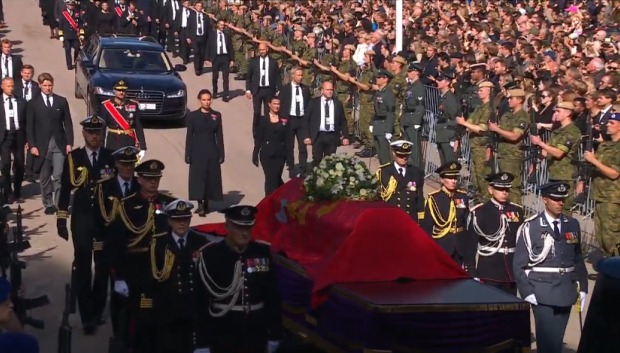 El funeral de Estado del Rey Harald de Noruega
