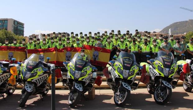 Los agentes destinados a cuidar de los ciclistas son especiales