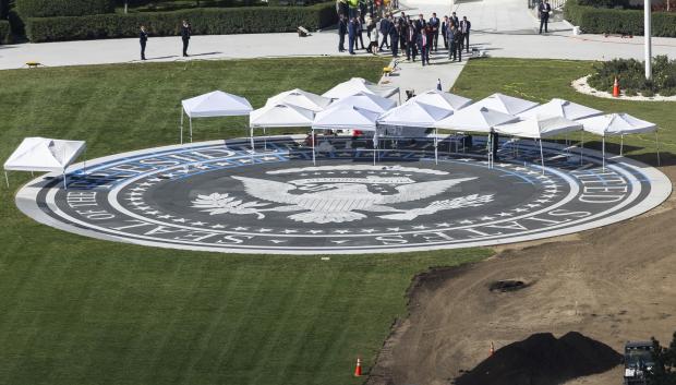 Imagen del nuevo helipuerto de Trump