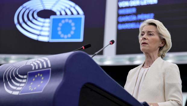 Ursula von der Leyen, durante el discurso sobre el Estado de la Unión 2026