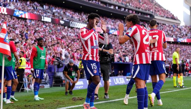 Jonathan David celebra el 2-0 ante el Real Madrid