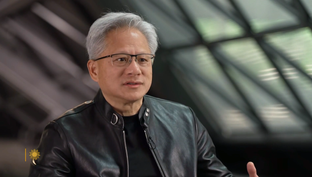 Jensen Huang, CEO de Nvidia, durante su entrevista en CBS News