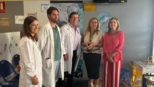 María Jesús Montes en el centro de salud Aeropuerto