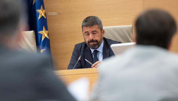 Imagen de Carlos Mazón tomada este lunes en el Congreso