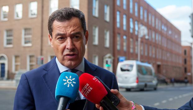 El presidente de la Junta de Andalucía, Juanma Moreno