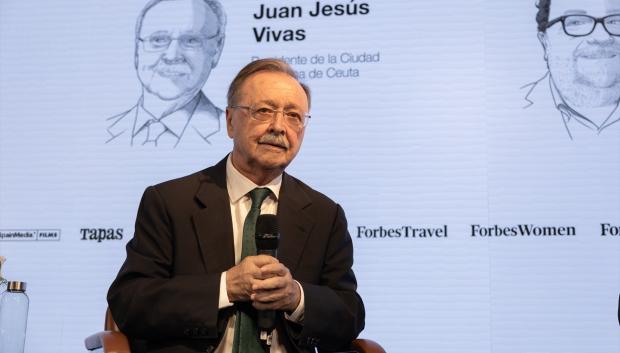 El presidente de Ceuta, Juan Jesús Vivas, durante un diálogo en el 'Forbes Económic Summit'