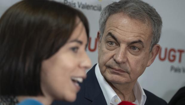 Imagen de Diana Morant y José Luis Rodríguez Zapatero