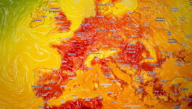 Mapa meteorológico de Europa