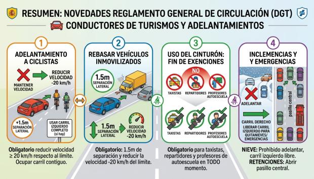 Las novedades que afectan a los conductores