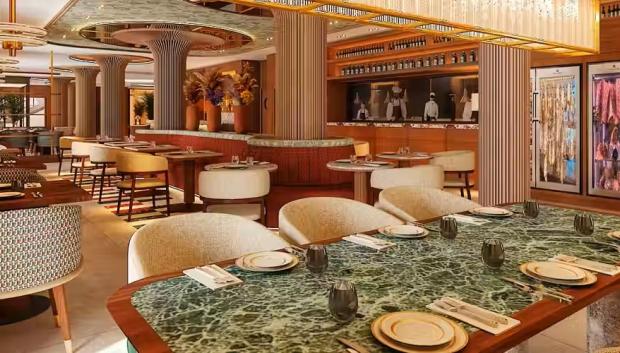 La gastronomía del hotel está avalada por un chef con dos estrellas Michelin