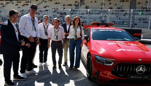 Llegada de autoridades a los entrenamientos de la Formula 1