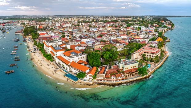 Vista aérea de Stone Town