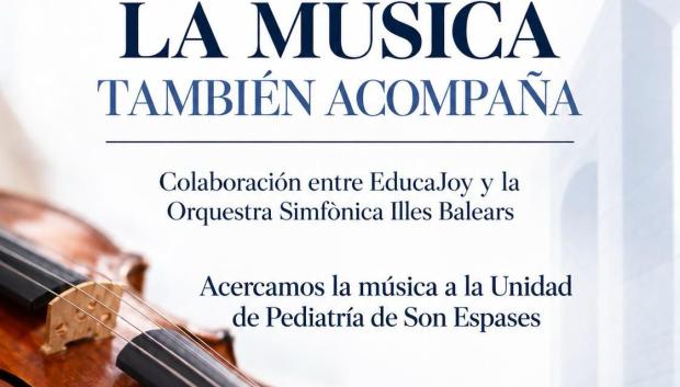 Cartel de la 'música también acompaña'
