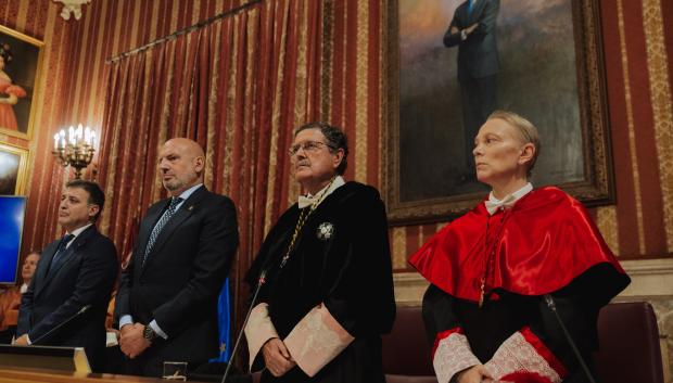 Durante su intervención, el rector de la Universidad CEU Fernando III, José Alberto Parejo Gámir, ha repasado las principales fortalezas del proyecto universitario, su estrategia de futuro y los retos que afronta la institución, así como su aportación al sistema universitario andaluz